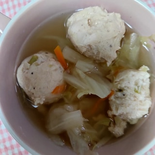 鶏団子スープ